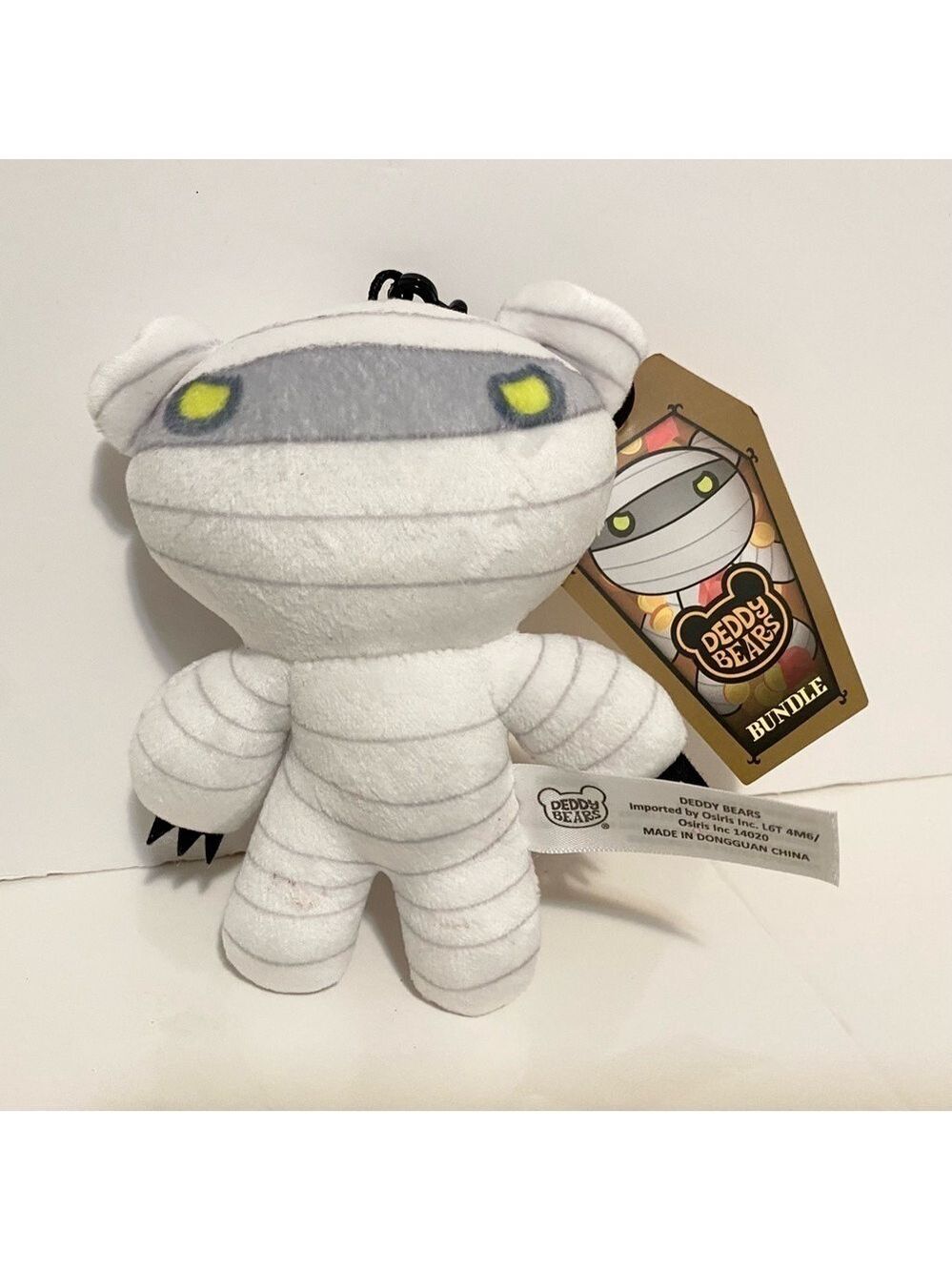 Deddy Bears Mummy Bear Plush Clip Stuffed Animal Toy Teddy White Black New Gift